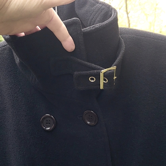 Jackets & Blazers - 🖤 Wool Blend Double Breasted Car Coat Black Sz M